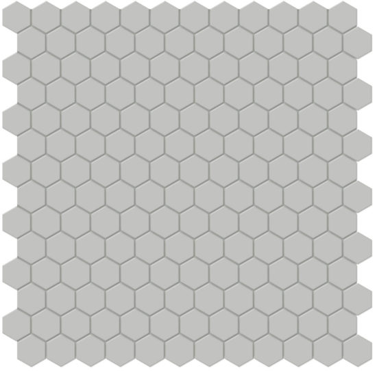 1" Loft Grey Matte Hex Mosaic | Diversity Kitchen Bath & Tile