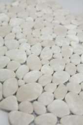 12X12 Light Grey Pebble Mosaic | Diversity Kitchen Bath & Tile