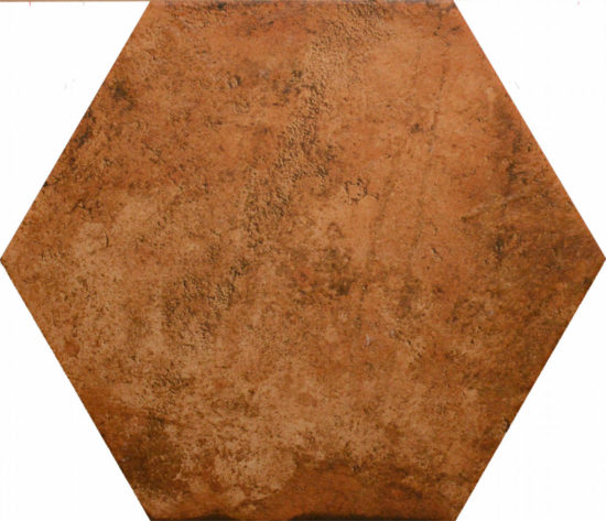 13X16 Rosso Hexagon | Diversity Kitchen Bath & Tile