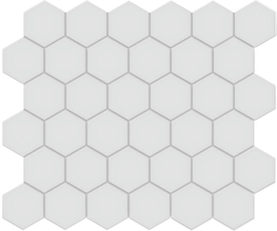 2" Gallery Grey Matte Unglazed Hex Mosaic | Diversity Kitchen Bath & Tile