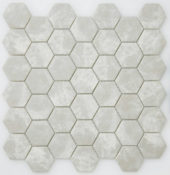 2" Light Grey Hexagon Mosaic | Diversity Kitchen Bath & Tile