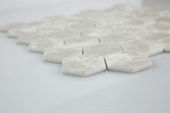 2" Light Grey Hexagon Mosaic | Diversity Kitchen Bath & Tile