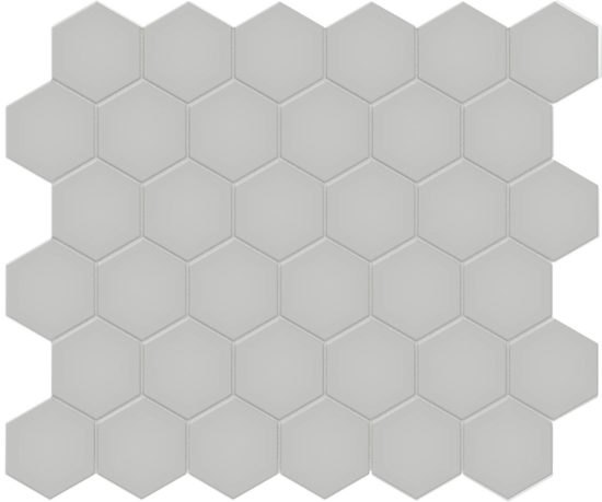 2" Loft Grey Matte Hex Mosaic | Diversity Kitchen Bath & Tile