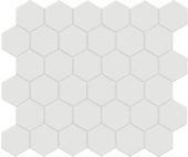 2" Vintage Grey Matte Unglazed Hex Mosaic | Diversity Kitchen Bath & Tile