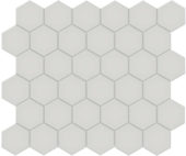 2" Warm Grey Matte Hex Mosaic | Diversity Kitchen Bath & Tile