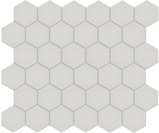 2" Warm Grey Matte Unglazed Hex Mosaic | Diversity Kitchen Bath & Tile