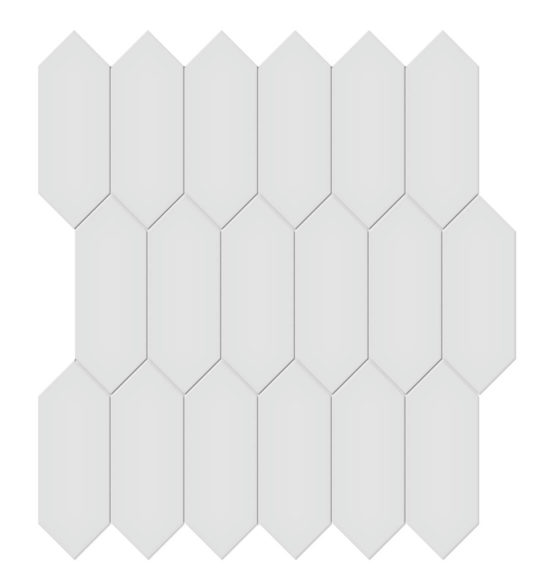 2x5 Gallery Grey Glossy Picket Mosaic | Diversity Kitchen Bath & Tile