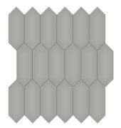2x5 Taupe Matte Picket Mosaic | Diversity Kitchen Bath & Tile
