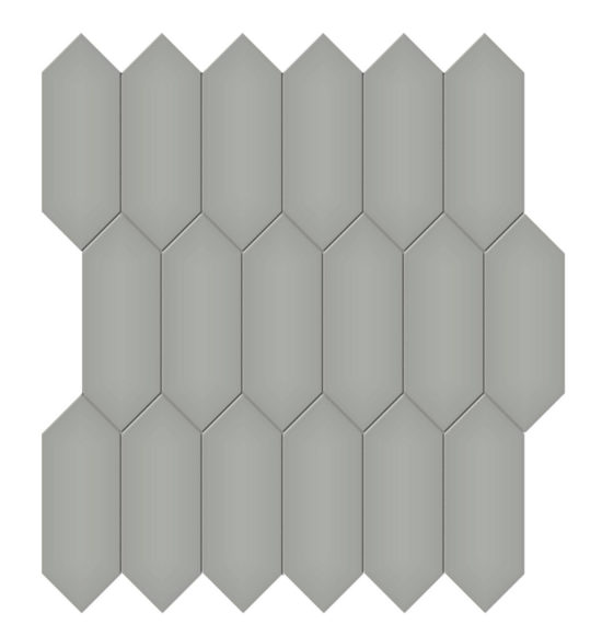 2x5 Taupe Matte Picket Mosaic | Diversity Kitchen Bath & Tile