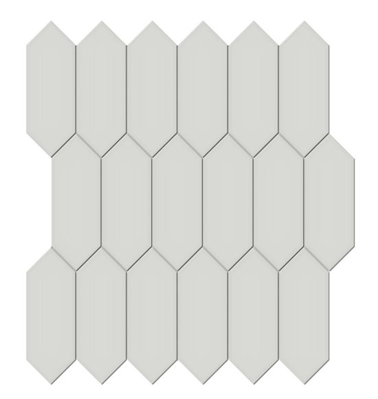 2x5 Warm Grey Matte Picket Mosaic | Diversity Kitchen Bath & Tile