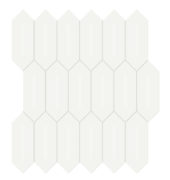 2x5 White Matte Picket Mosaic | Diversity Kitchen Bath & Tile