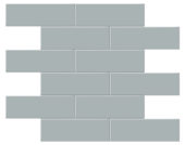 2x6 Cloud Blue Matte Brick Mosaic | Diversity Kitchen Bath & Tile