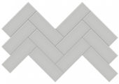 2x6 Loft Grey Glossy Herringbone Mosaic | Diversity Kitchen Bath & Tile