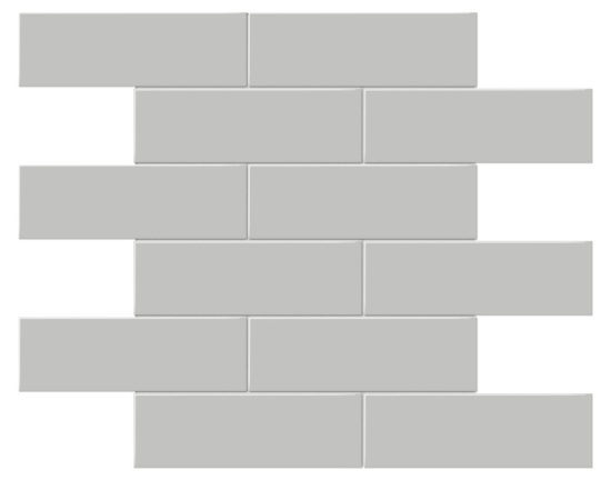 2x6 Loft Grey Matte Brick Mosaic | Diversity Kitchen Bath & Tile