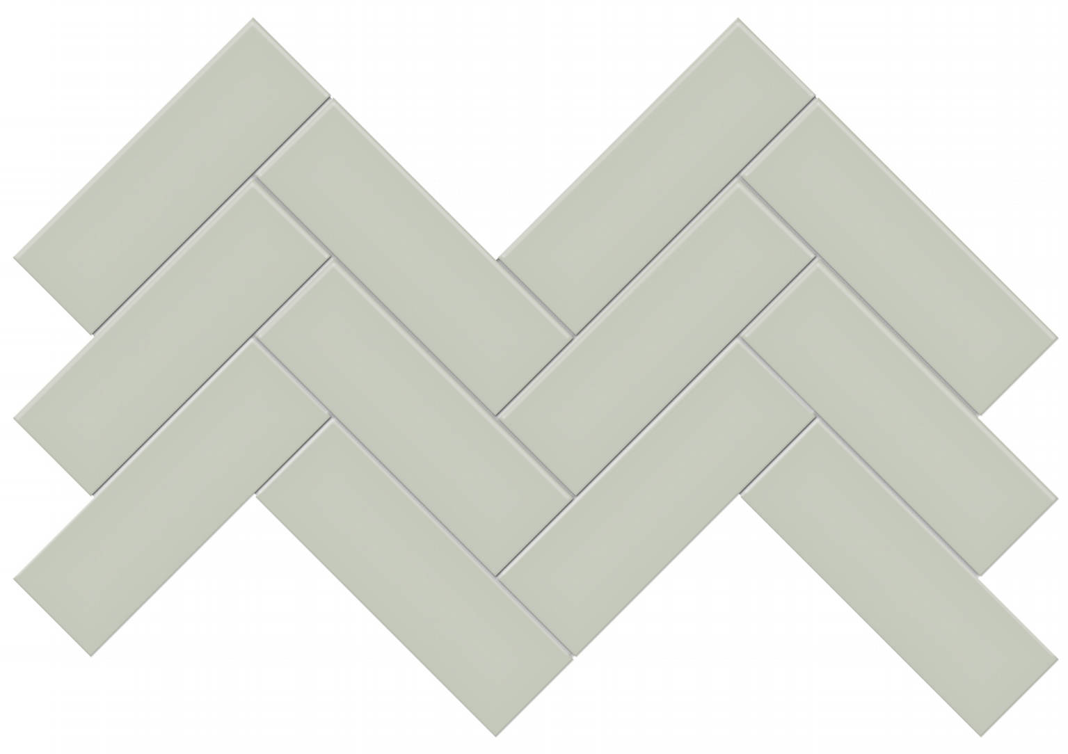 2x6 Soft Sage Matte Herringbone Mosaic | Diversity Kitchen Bath & Tile