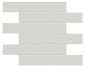 2x6 Warm Grey Matte Brick Mosaic | Diversity Kitchen Bath & Tile
