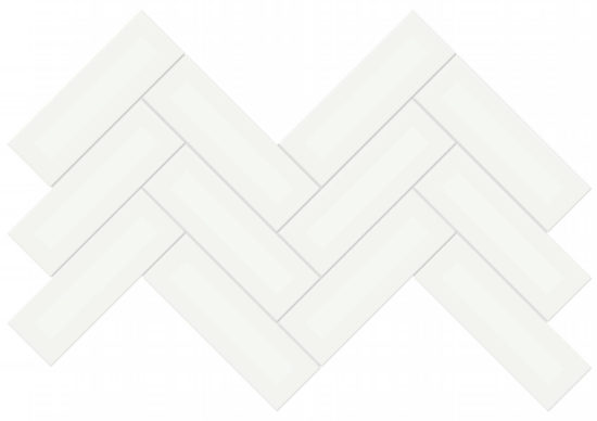 2x6 White Glossy Herringbone Mosaic | Diversity Kitchen Bath & Tile