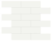 2x6 White Matte Brick Mosaic | Diversity Kitchen Bath & Tile