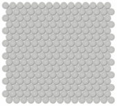 3/4" Loft Grey Glossy Penny Round Mosaic | Diversity Kitchen Bath & Tile