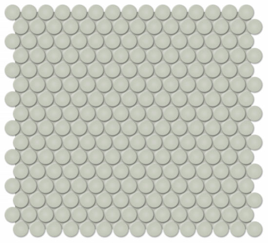 3/4" Soft Sage Matte Penny Round Mosaic | Diversity Kitchen Bath & Tile