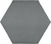 6" Anthracite Charcoal Glossy Hexagon | Diversity Kitchen Bath & Tile
