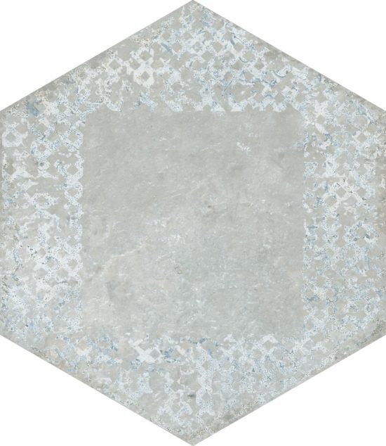 Alma 5.5X6.3 Grey Decor Hexagon | Diversity Kitchen Bath & Tile