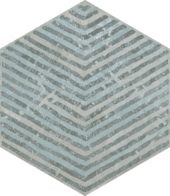 Alma 5.5X6.3 Grey Decor Hexagon | Diversity Kitchen Bath & Tile