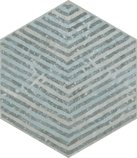 Alma 5.5X6.3 Grey Decor Hexagon | Diversity Kitchen Bath & Tile