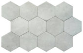 Alma 5.5X6.3 Grey Hexagon | Diversity Kitchen Bath & Tile