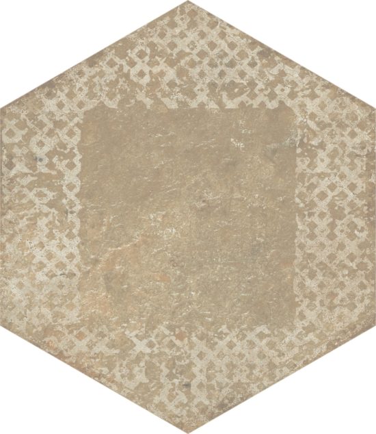 Alma 5.5X6.3 Sand Decor Hexagon | Diversity Kitchen Bath & Tile
