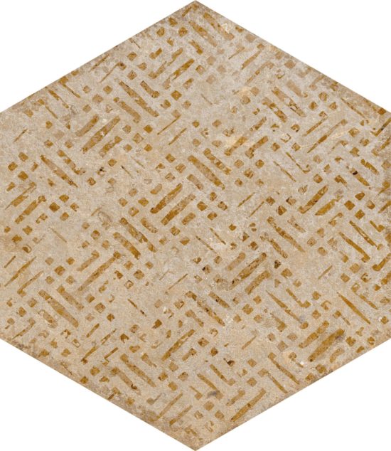 Alma 5.5X6.3 Sand Decor Hexagon | Diversity Kitchen Bath & Tile