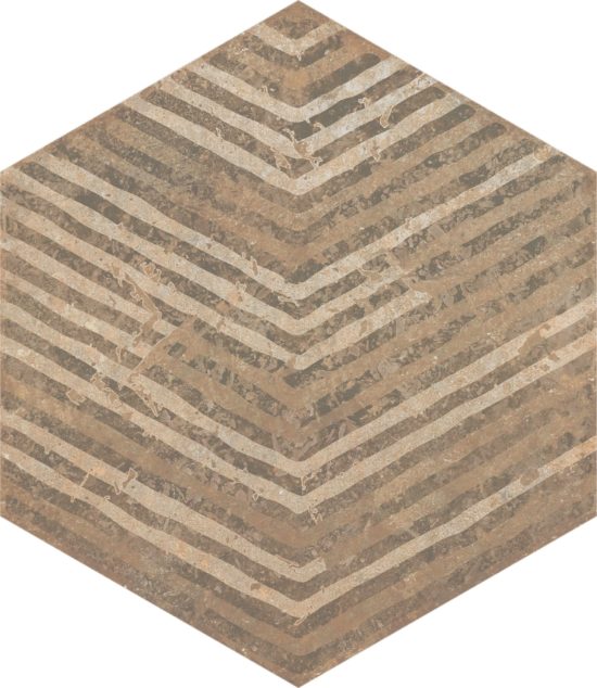 Alma 5.5X6.3 Sand Decor Hexagon | Diversity Kitchen Bath & Tile