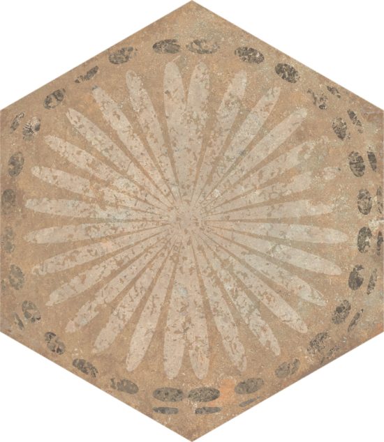 Alma 5.5X6.3 Sand Decor Hexagon | Diversity Kitchen Bath & Tile