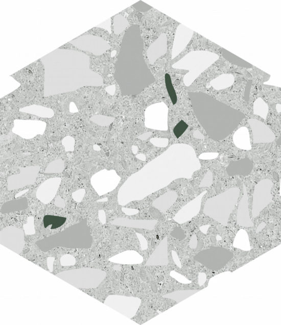 Altea 5.5X6.3” Grey Hexagon | Diversity Kitchen Bath & Tile