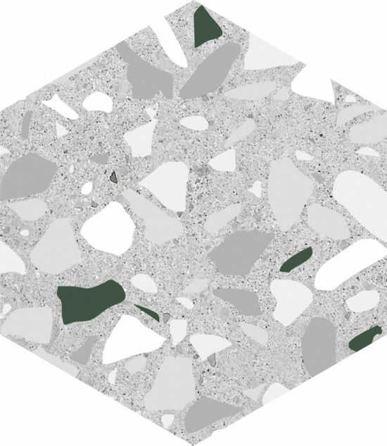 Altea 5.5X6.3” Grey Hexagon | Diversity Kitchen Bath & Tile