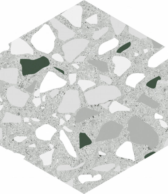 Altea 5.5X6.3” Grey Hexagon | Diversity Kitchen Bath & Tile