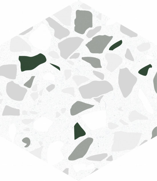 Altea 5.5X6.3” White Hexagon | Diversity Kitchen Bath & Tile