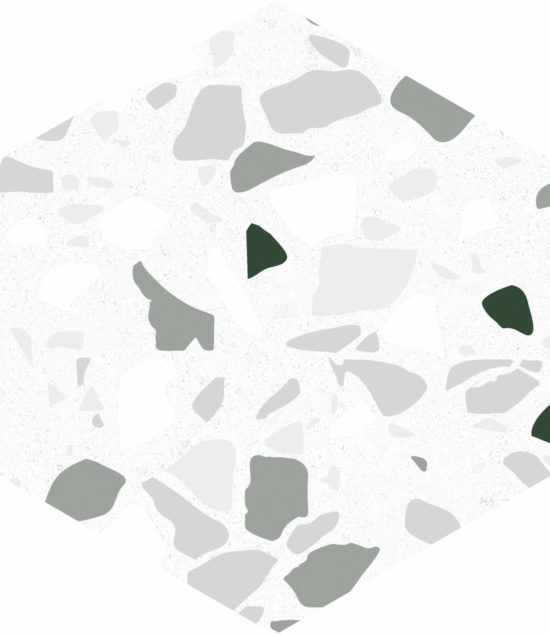 Altea 5.5X6.3” White Hexagon | Diversity Kitchen Bath & Tile