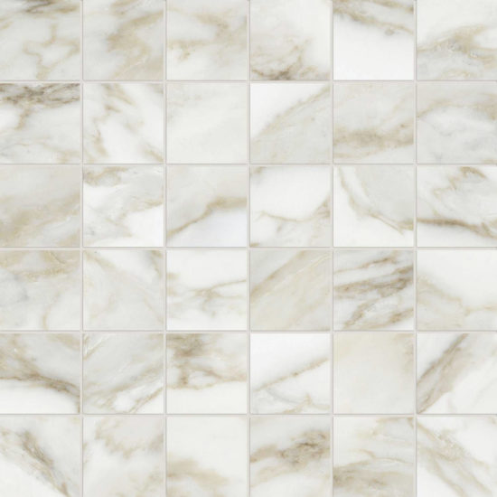 Amalfi Calacatta Honed 2X2 Mosaic | Diversity Kitchen Bath & Tile
