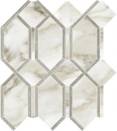 Amalfi Calacatta Polished Modella Mosaic | Diversity Kitchen Bath & Tile