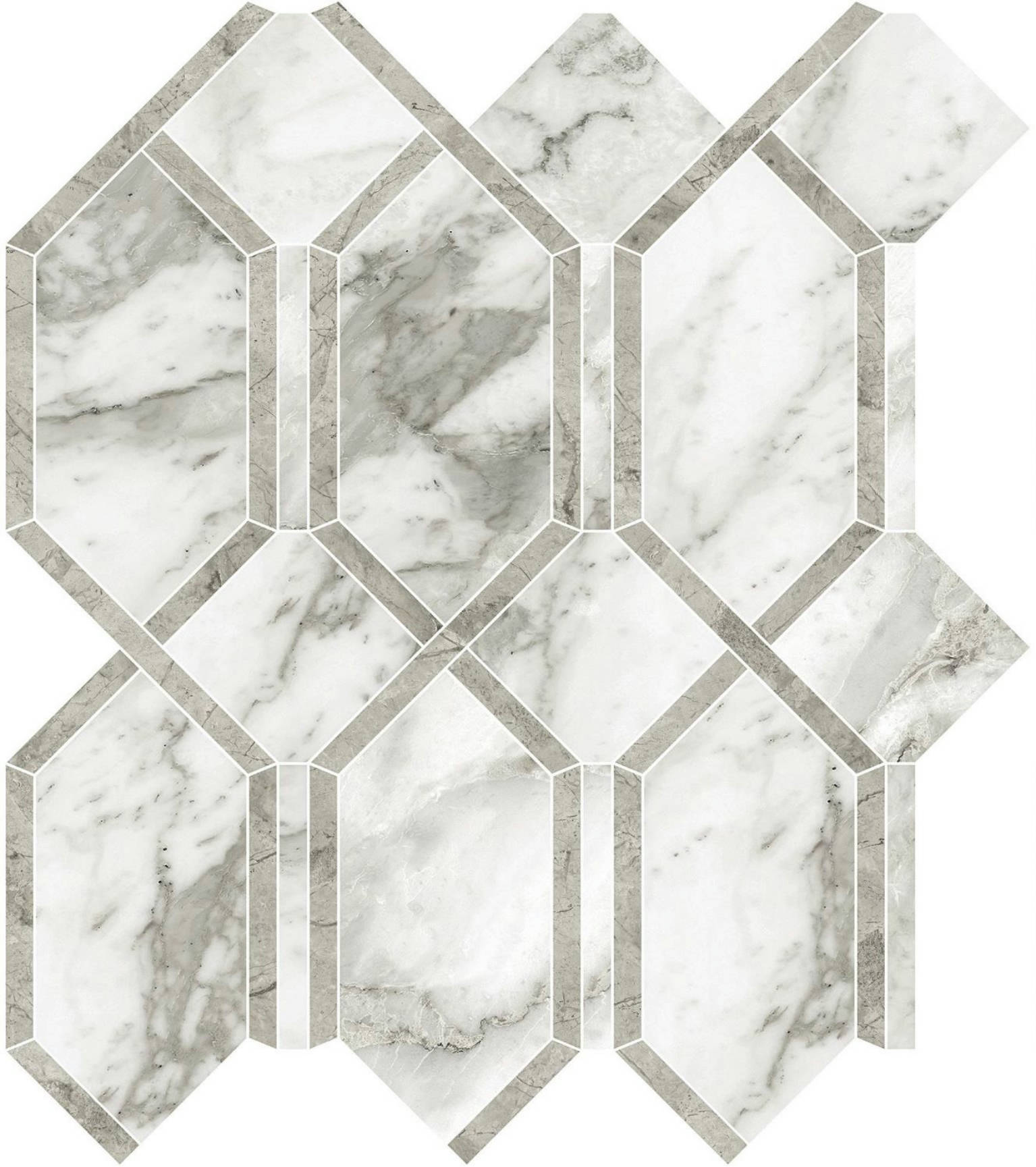Arabescato Verona Polished Modella Mosaic | Diversity Kitchen Bath & Tile