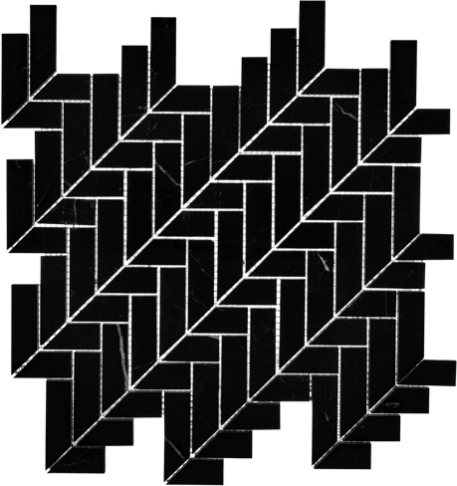 Arrow Nero Mosaic | Diversity Kitchen Bath & Tile