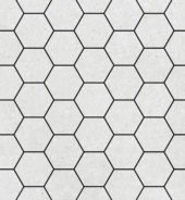 Ashland 3" Hexagon White Mosaic | Diversity Kitchen Bath & Tile