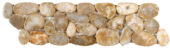 Beige Sliced Polished Pebble Interlocking Border | Diversity Kitchen Bath & Tile