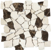 Beige/Brown Mini Opus Interlocking Mosaic | Diversity Kitchen Bath & Tile
