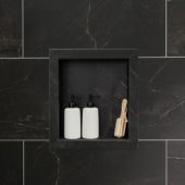 Black Ice Shower Niche 14.5 x12 Inside | Diversity Kitchen Bath & Tile