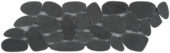 Black Sliced Reconstituted Pebble Interlocking Mosaic | Diversity Kitchen Bath & Tile