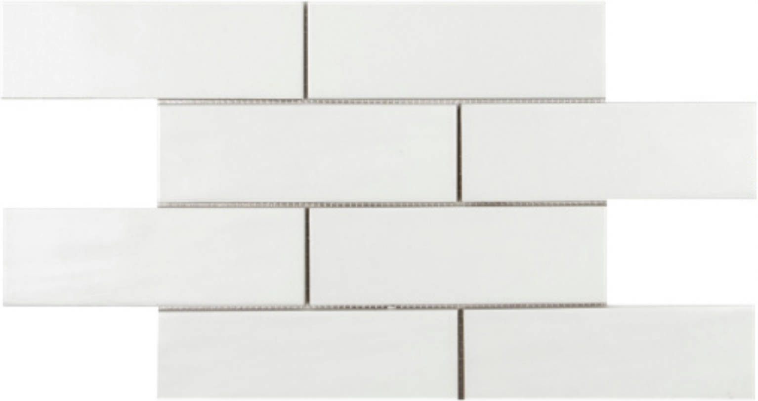 Brickwork Mosaic Matte-Gloss Pearl | Diversity Kitchen Bath & Tile