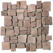 Cappuccino Cubic Marble Opus Interlocking Mosaic | Diversity Kitchen Bath & Tile