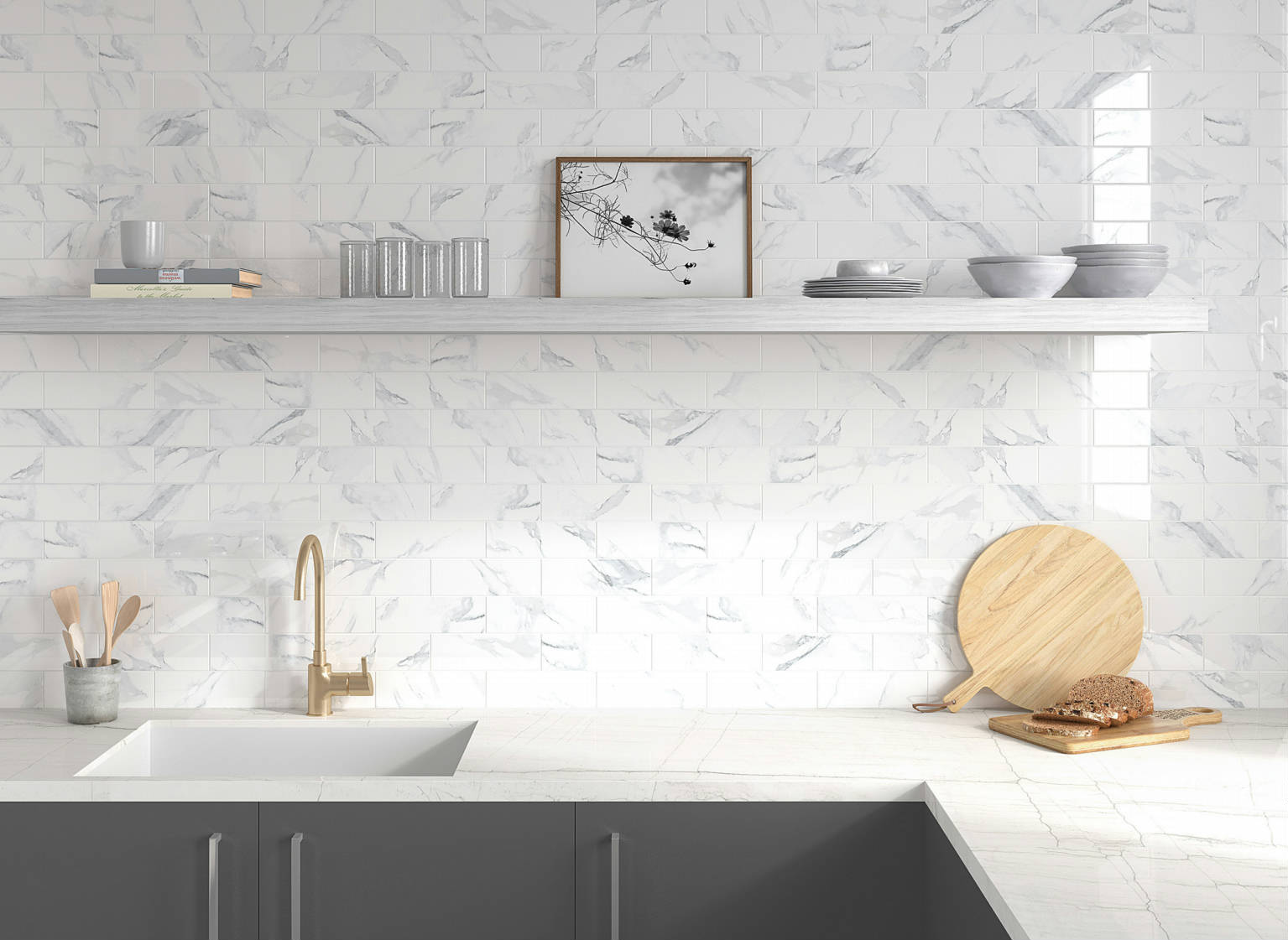 Carrara Carrara 3x9 1 | Diversity Kitchen Bath & Tile